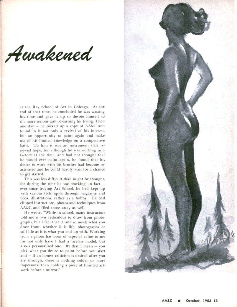 'awakened,' Art and Camera 1953