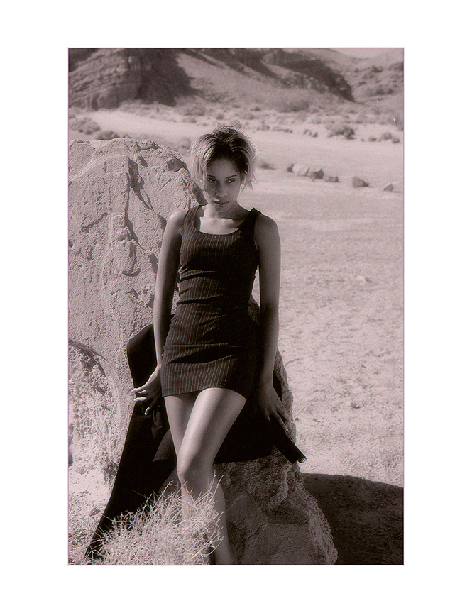 Model Nadia, Mojave Desert,  High Cascade Studios.