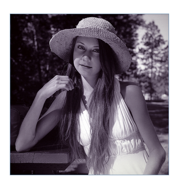 Model Karina, Creekside, Oregon High Desert,  High Cascade Studios.